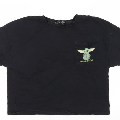 Star Wars Black Juniors T-Shirt, Size 14, Movie Theme