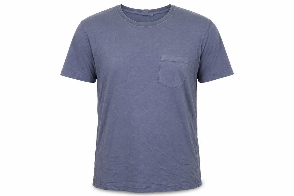John Lewis Men's Blue Crew Neck Cotton T-Shirt, Size L