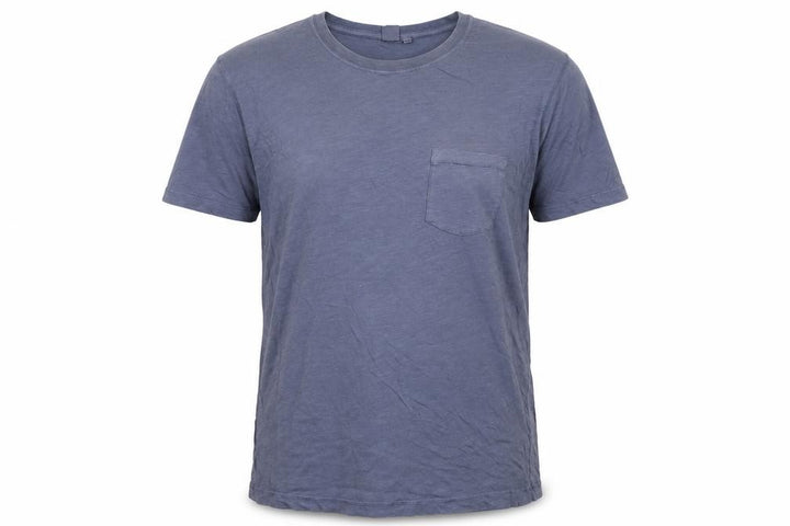 John Lewis Men's Blue Crew Neck Cotton T-Shirt, Size L