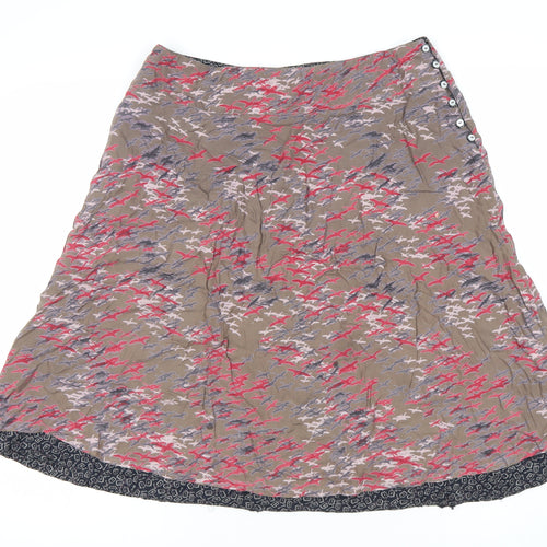 H&M Women's Multicoloured Geometric Skirt Size 12