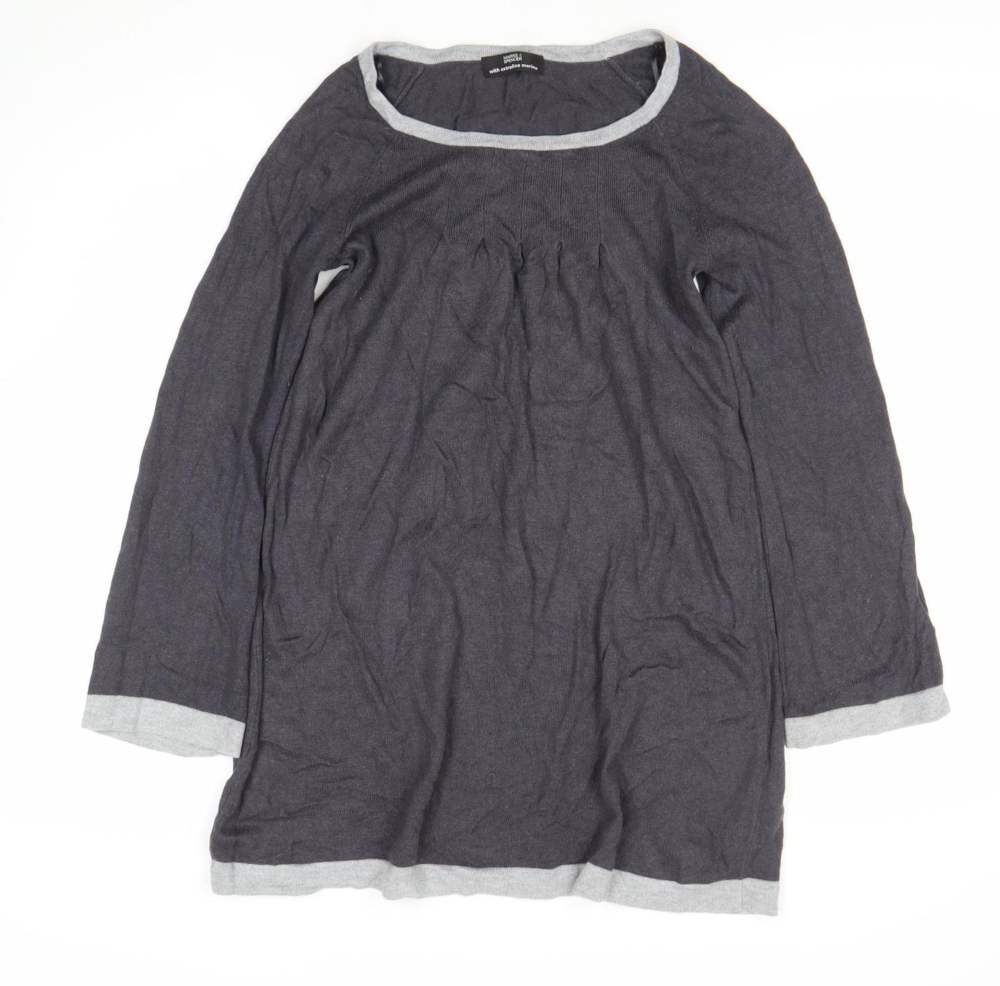 Marks and Spencer Women's Grey Long Sleeve Dress