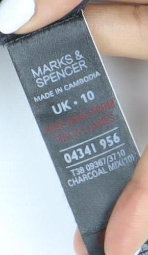 Marks and Spencer Women's Grey Long Sleeve Dress