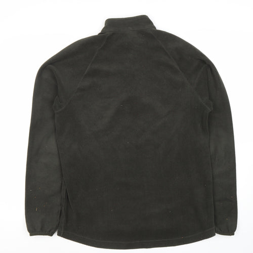 Quechua Men's Black Fleece 1/2 Zip Sweatshirt M