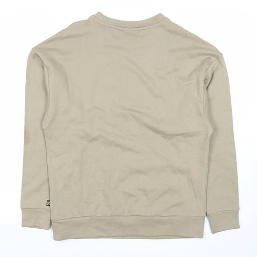 Puma Men’s Beige Crew Neck Pullover Sweatshirt S
