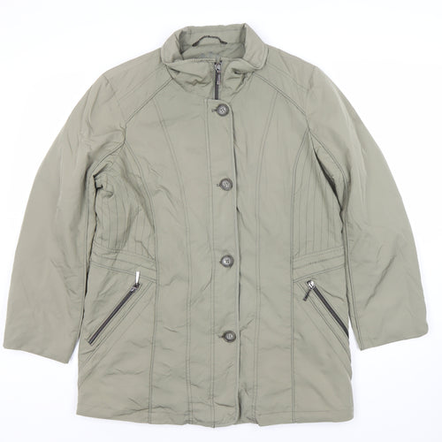 Isabell Women's Green Mid-Length Coat Size 16