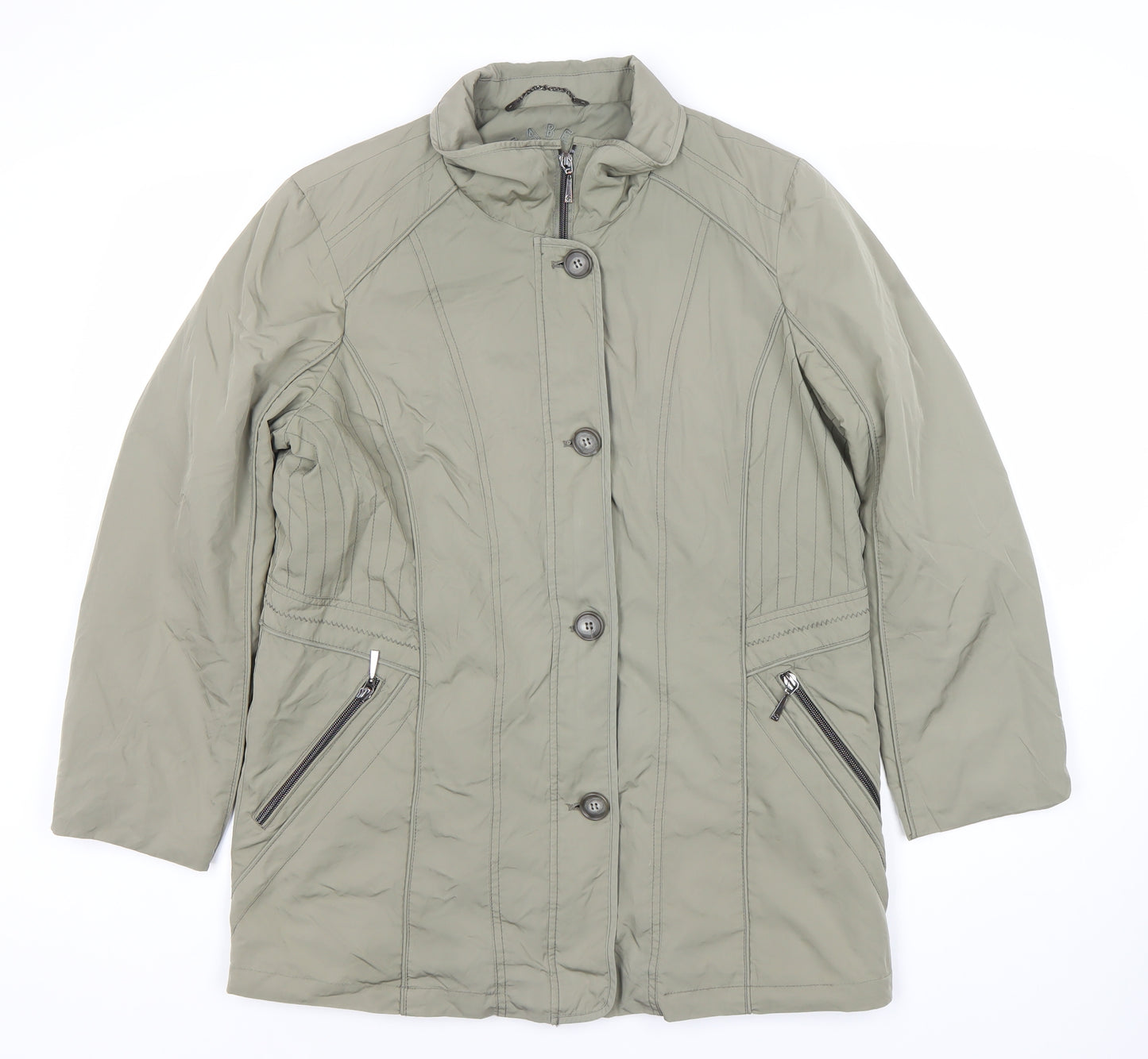 Isabell Women's Green Mid-Length Coat Size 16