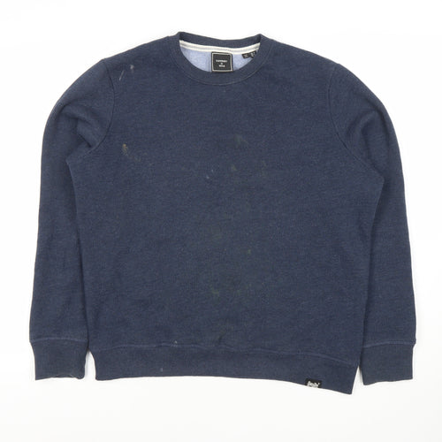 Superdry Women's Blue Pullover Sweatshirt Size 6