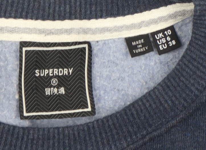 Superdry Women's Blue Pullover Sweatshirt Size 6
