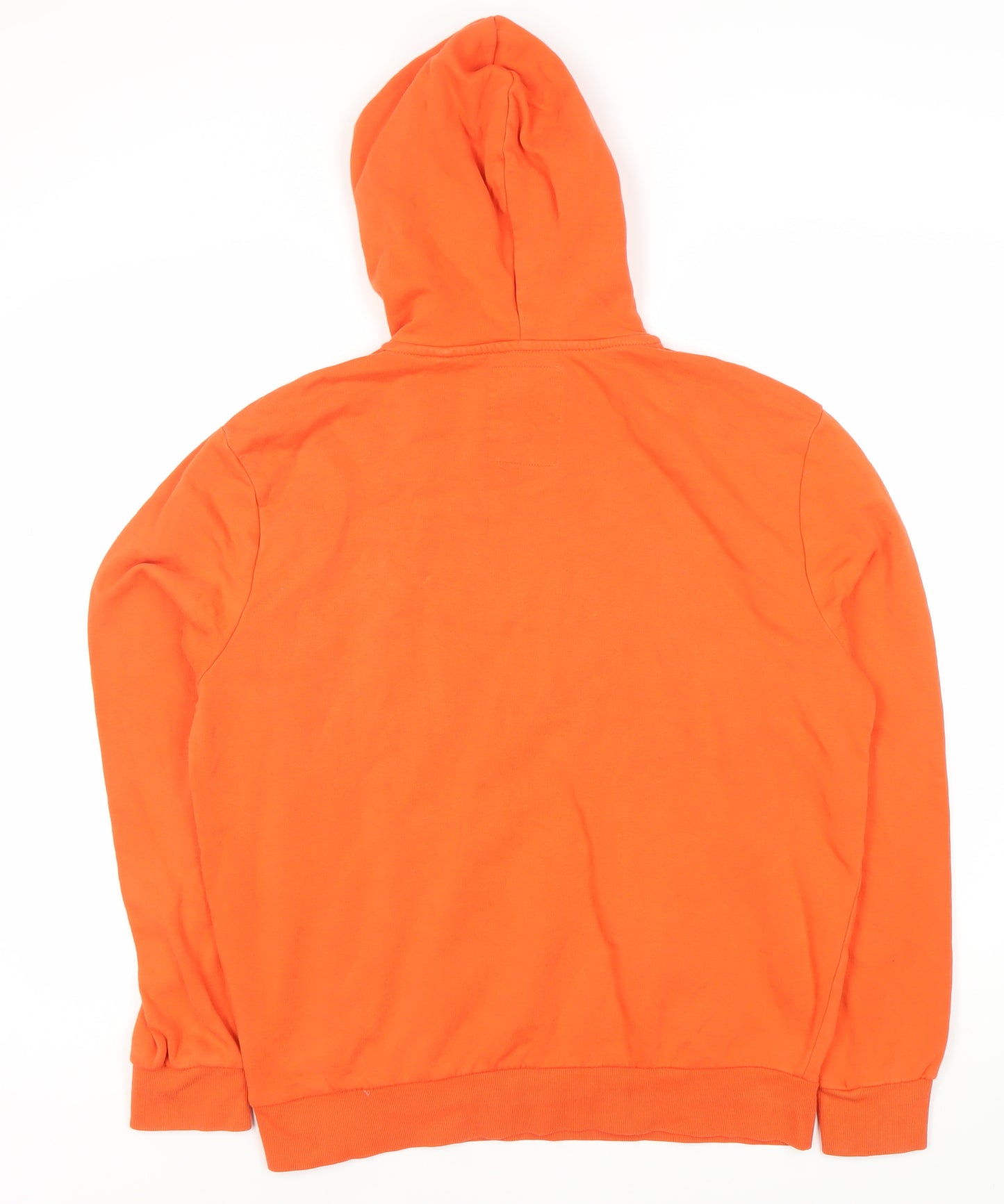C&A Men's Orange Pullover Hoodie, Size L
