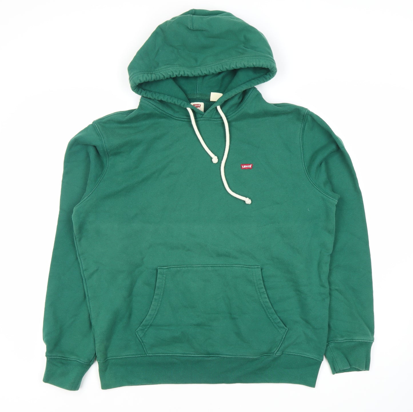 Levi's Green Men's Medium Pullover Hoodie with Logo