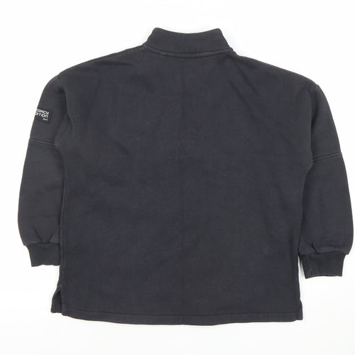 Marks and Spencer Boys Black Fleece Hoodie 9-10 Years