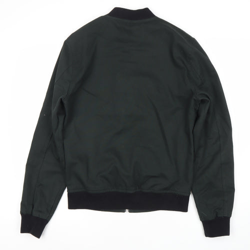New Look Men's Black Bomber Jacket Size S Casual Zip