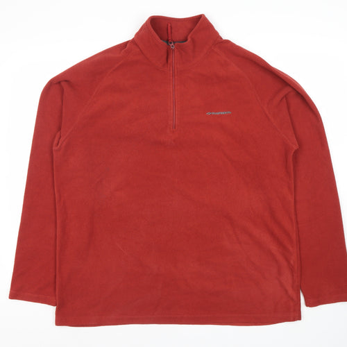 Mountainlife Men's Red XL Fleece Pullover Sweatshirt