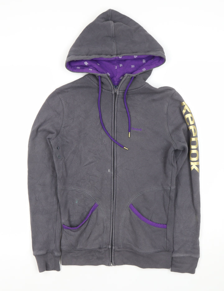 Reebok Women's Grey Full Zip Hoodie XS