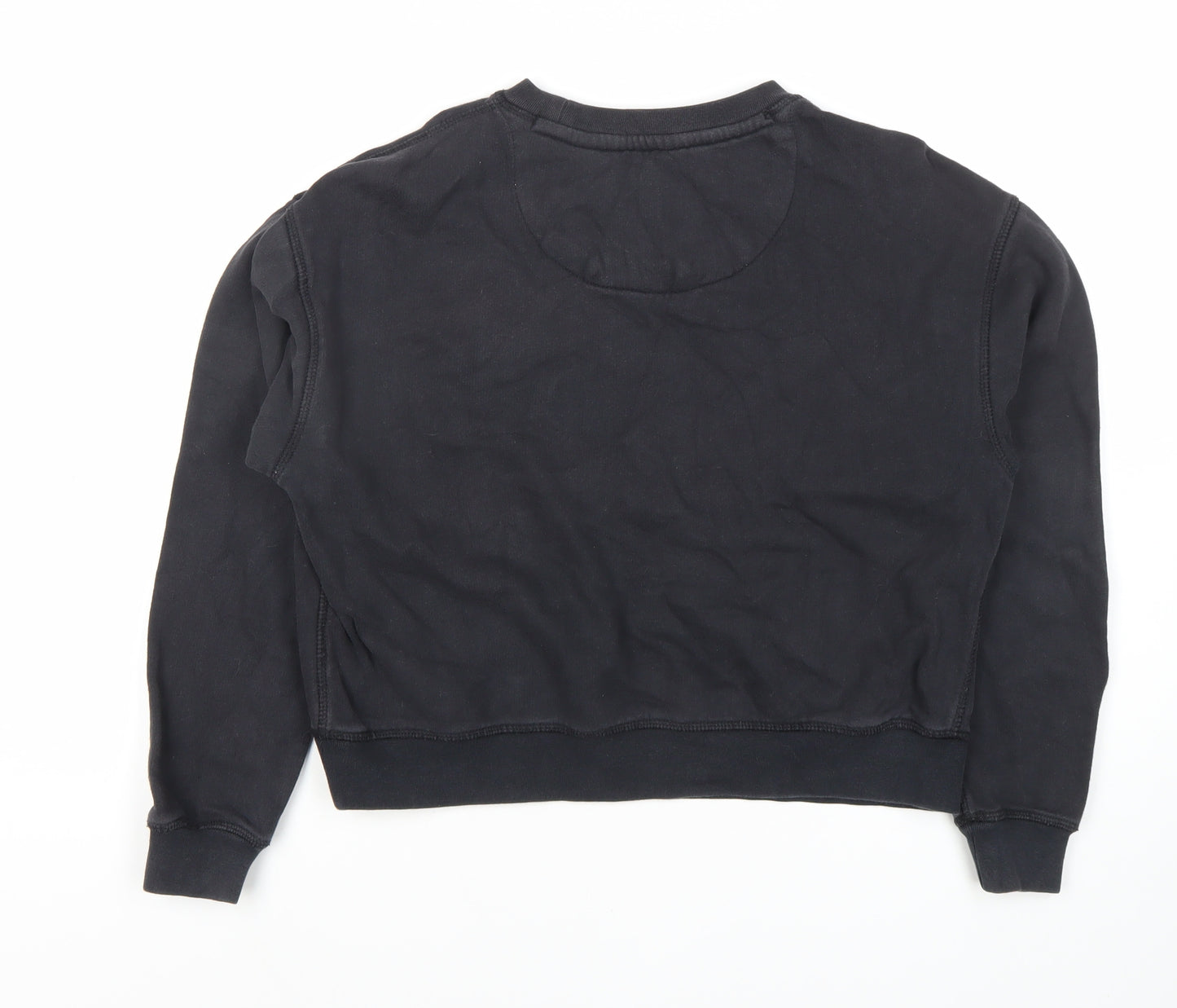 Jack Wills Women's Black Crew Neck Logo Sweatshirt