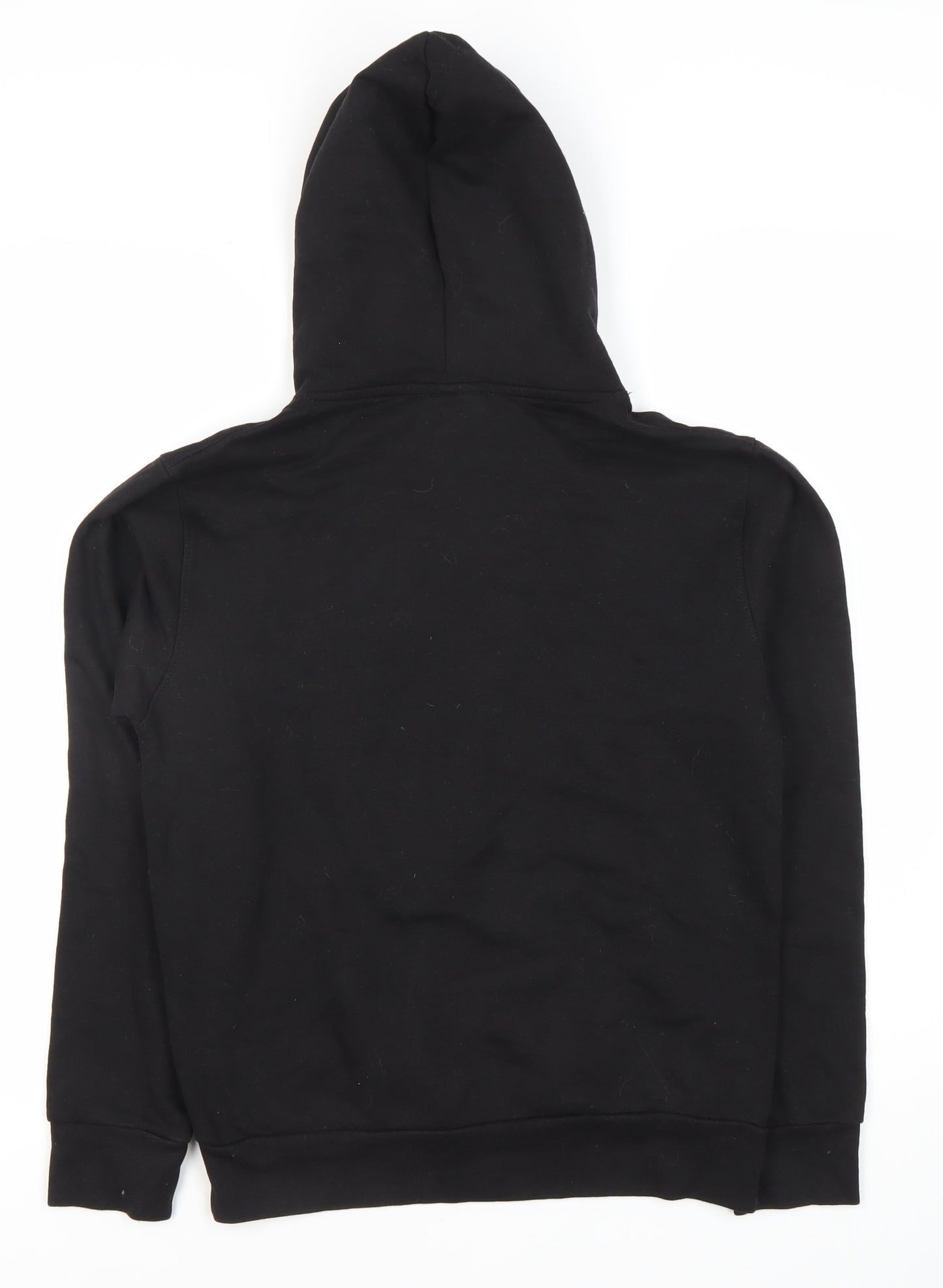 DE-LUX Unisex Adults Black XS Hoodie with Graphic Print