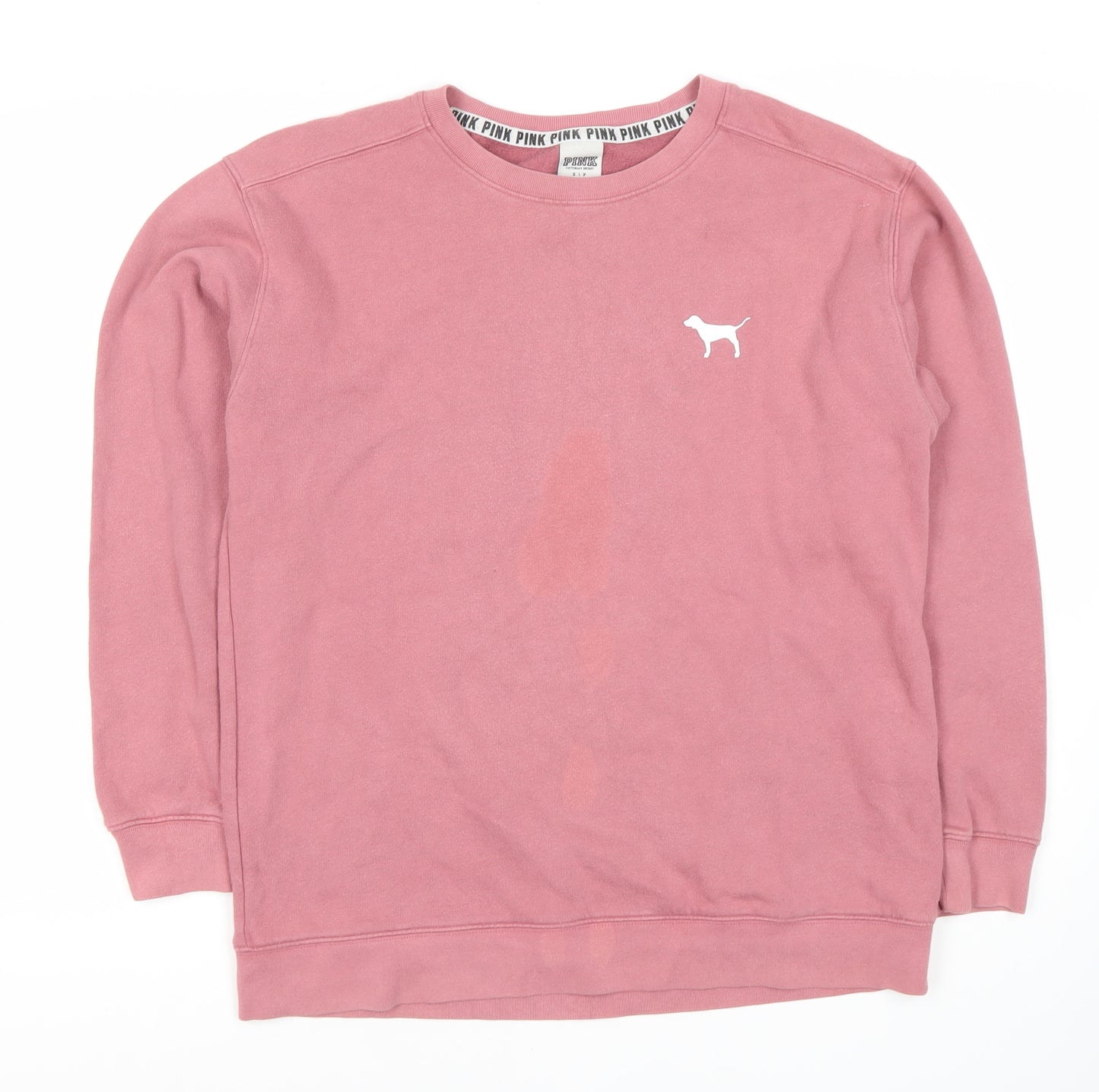 Victoria's Secret PINK Women's Pink Pullover Sweatshirt S