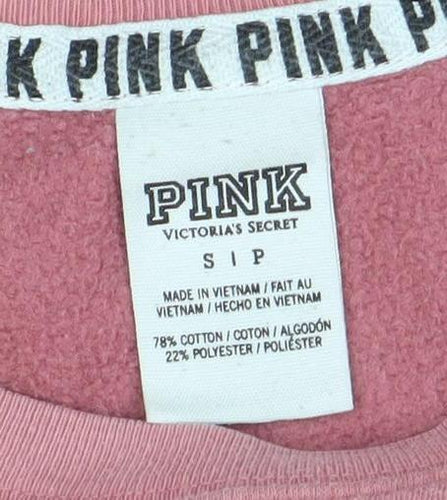 Victoria's Secret PINK Women's Pink Pullover Sweatshirt S