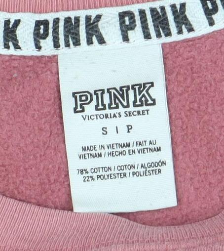 Victoria's Secret PINK Women's Pink Pullover Sweatshirt S