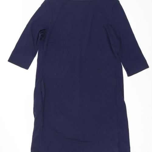 Esprit Women's Blue 3/4 Sleeve Shift Dress Size 12