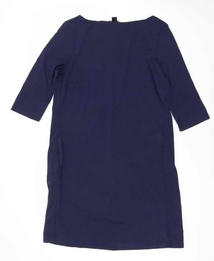 Esprit Women's Blue 3/4 Sleeve Shift Dress Size 12