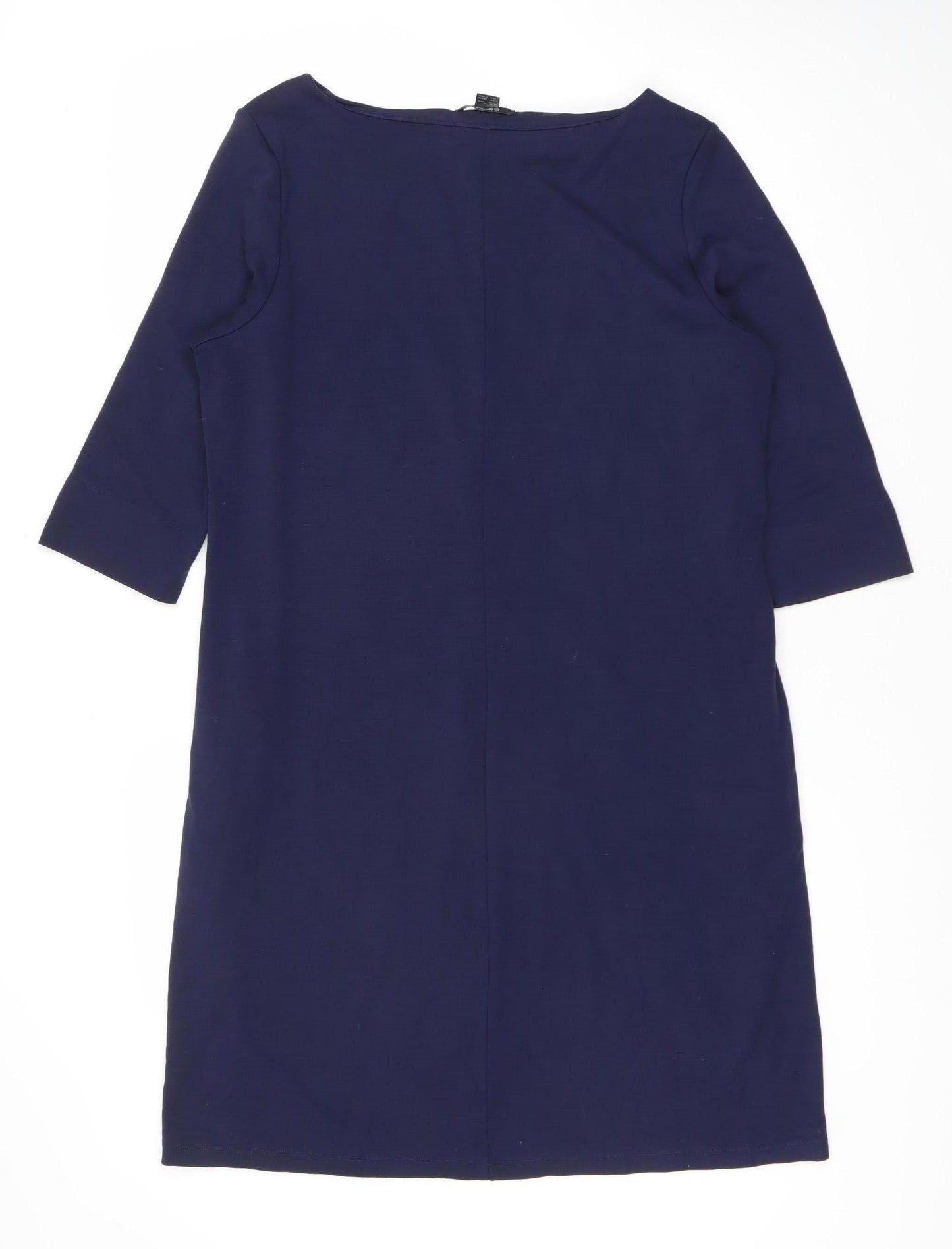 Esprit Women's Blue 3/4 Sleeve Shift Dress Size 12