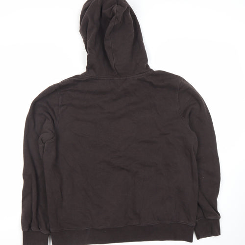Marks and Spencer Black Hoodie XS Unisex Logo Pullover