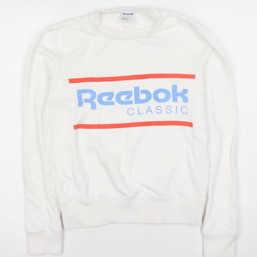 Reebok Men's White XS Pullover Sweatshirt