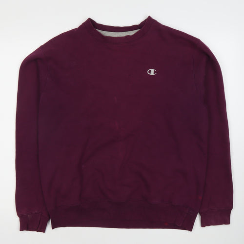 Champion Men's Purple Pullover Sweatshirt M