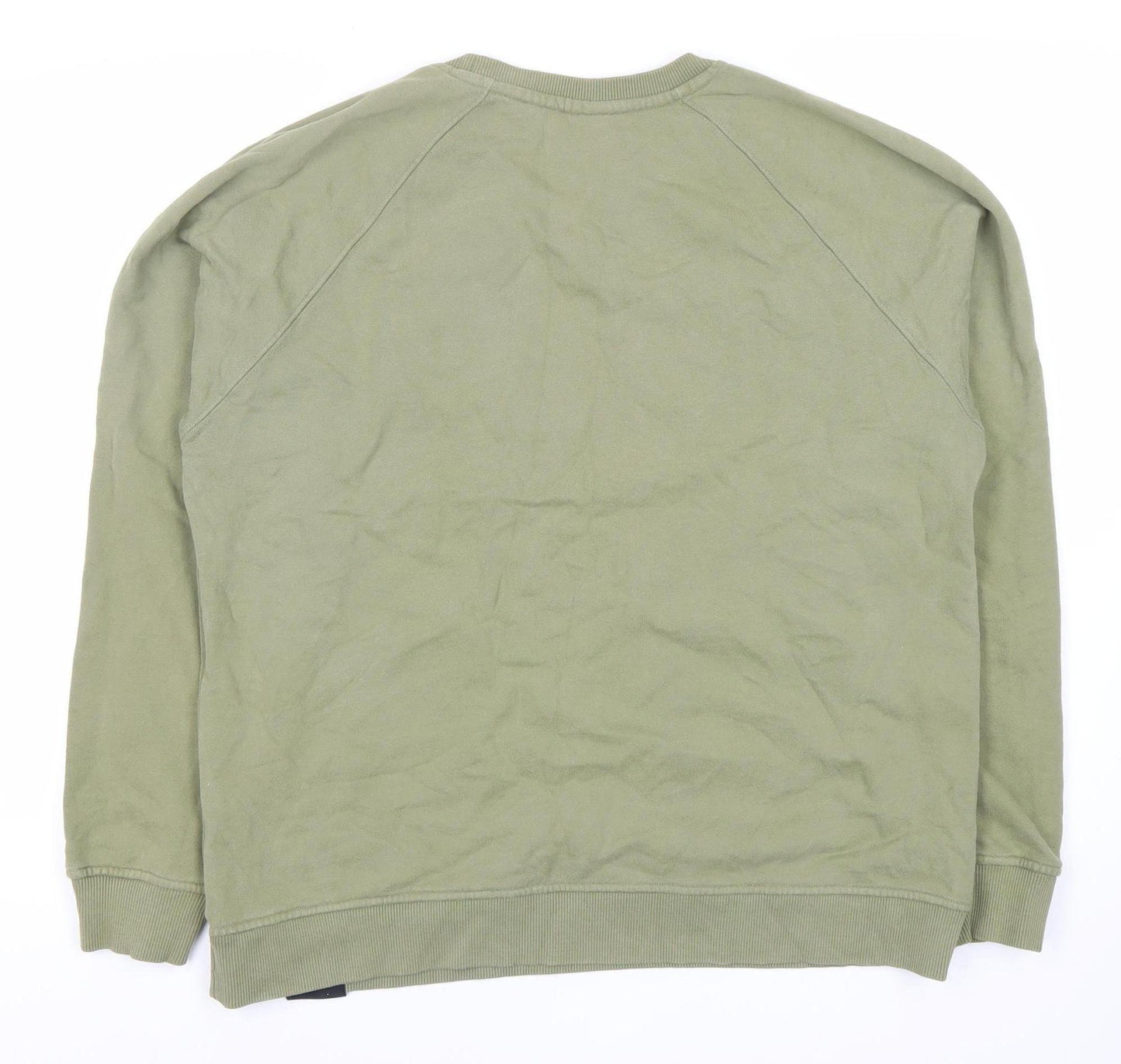 Inis Meáin Men's Green Pullover Sweater, Size L, Organic Cotton