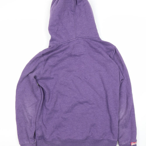 Superdry Women's Purple Pullover Hoodie, Size M