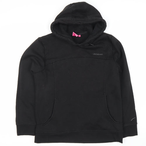 LA Gear Women's Black Hoodie Size 10, Casual, Hooded Fleece