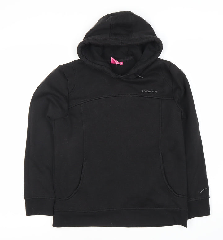 LA Gear Women's Black Hoodie Size 10, Casual, Hooded Fleece