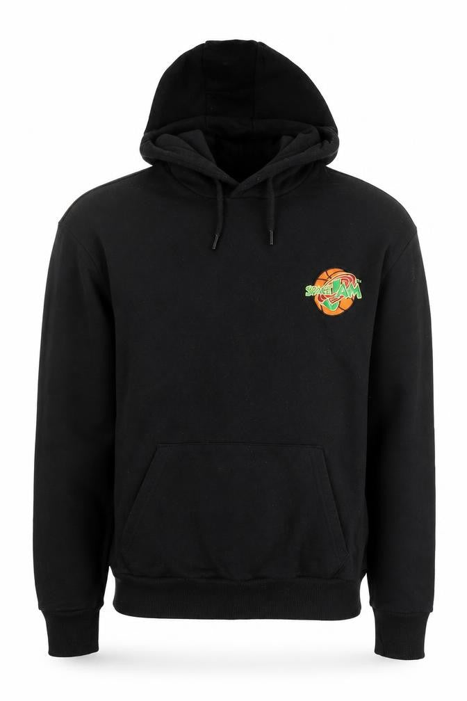 Front view of Primark XS Black Space Jam Men's Hoodie
