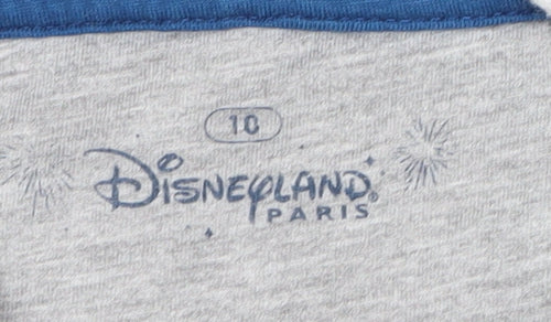 Disneyland Paris Teens Grey Mickey Hoodie, Size 10, Sequin Detail