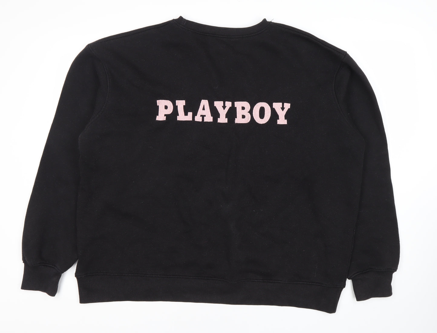 Missguided Women's Black Logo Sweatshirt Size 12