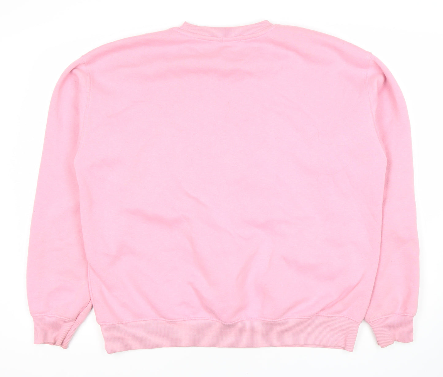 Stradivarius Women's Pink Graphic Pullover Sweatshirt, Size 10