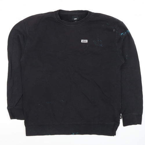 Vans Men's Black Graphic Print Sweatshirt Size M