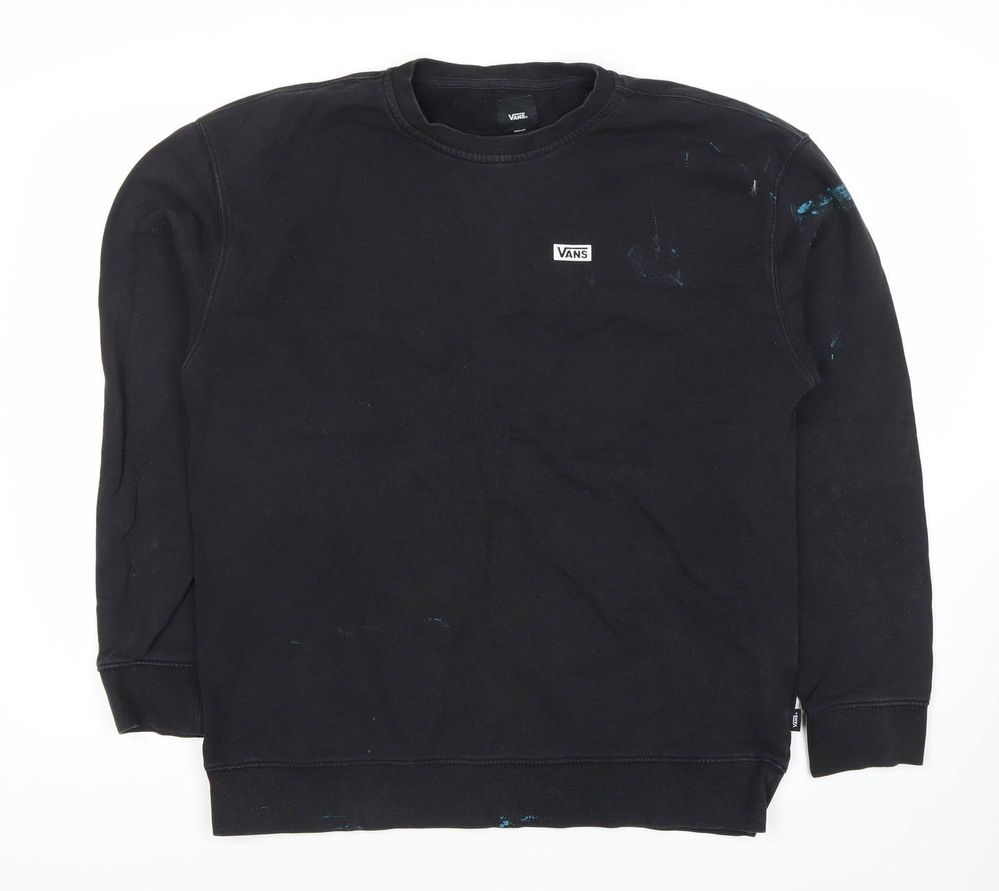Vans Men's Black Graphic Print Sweatshirt Size M