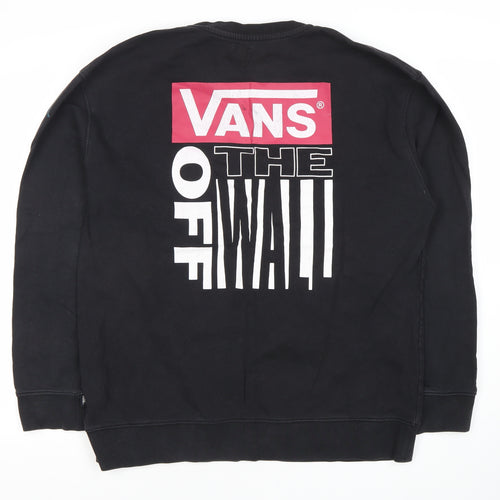 Vans Men's Black Graphic Print Sweatshirt Size M
