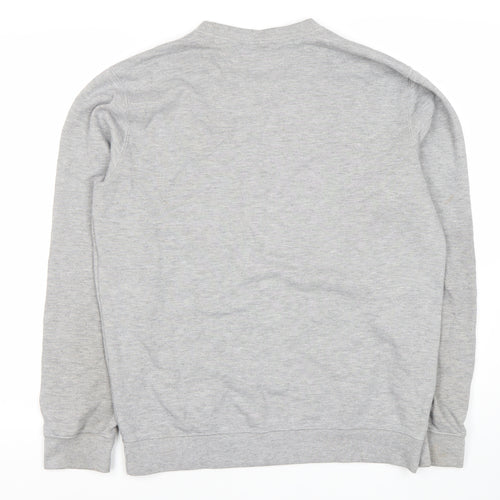 Champion Men's Medium Grey Logo Sweatshirt Pullover