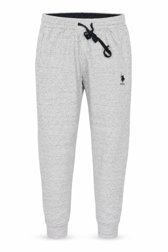 Front view of U.S. Polo Assn Men’s Grey Jogger Trousers S