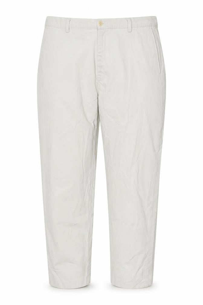 Front view of Lands' End Women's Ivory Regular Trousers, size 12