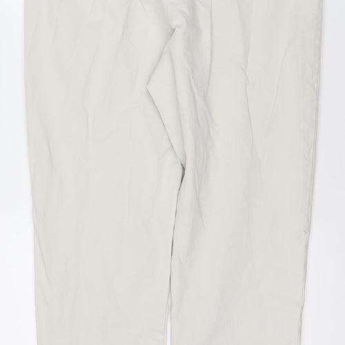 Lands' End Women's Ivory Regular Trousers Size 12