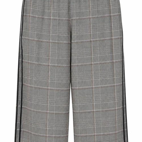 Marks and Spencer Women's Grey Plaid Cropped Trousers UK 14