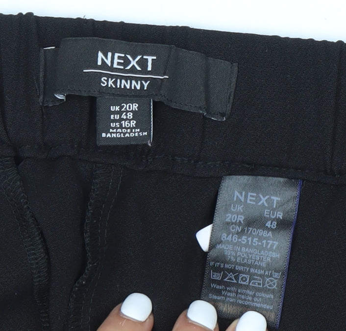 Next Women's Black Skinny Trousers Size 20