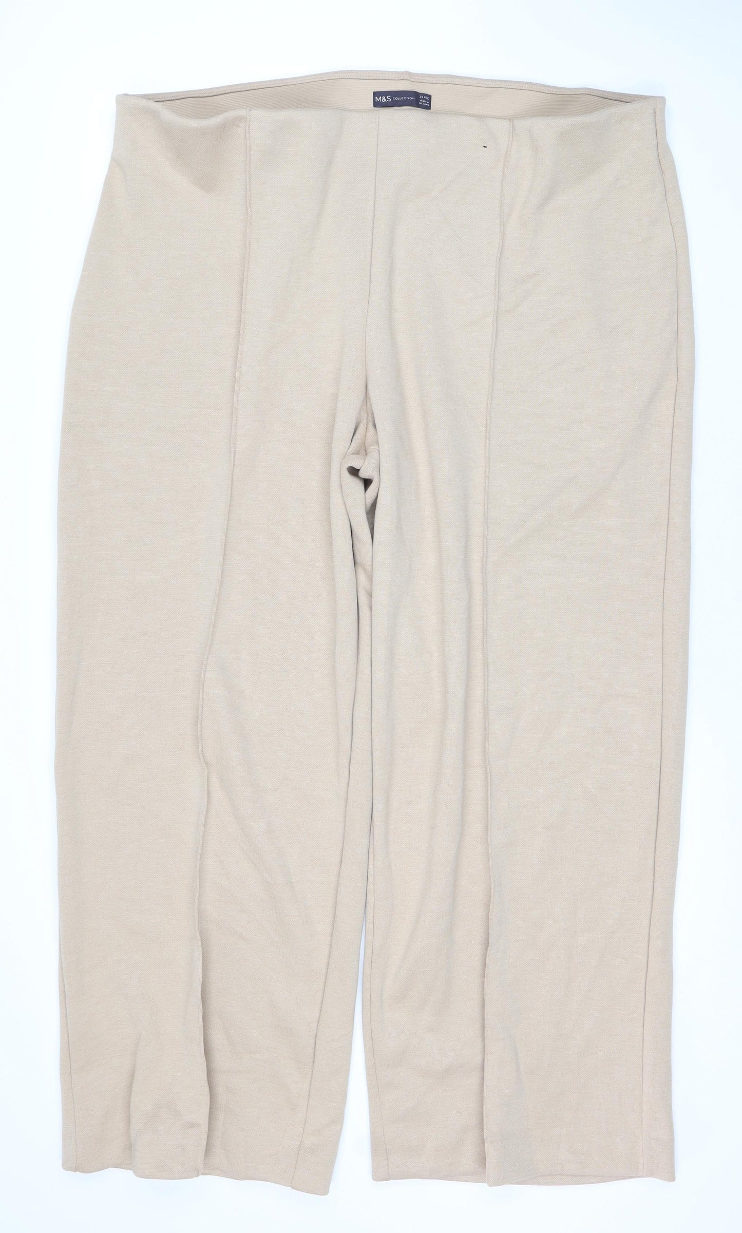 Marks and Spencer Women's Beige Trousers Size 24
