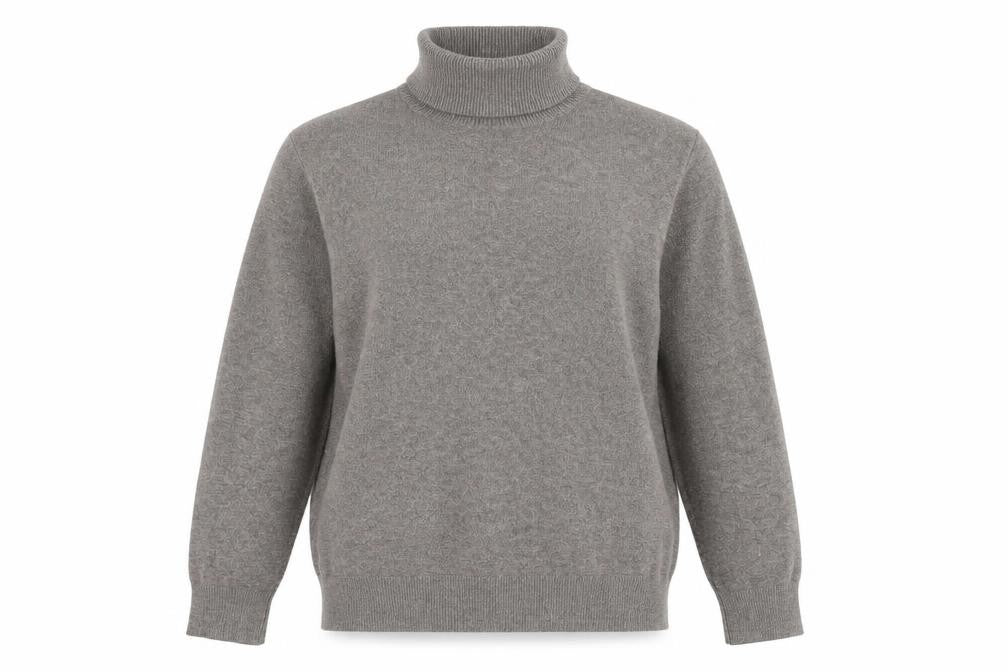 Front view of Marks & Spencer Women's Grey High Neck Jumper, M