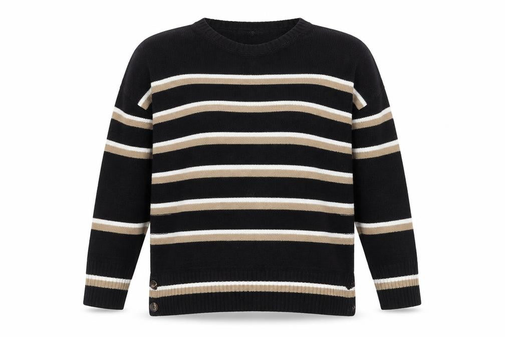 Front view of Next Women's Multicoloured Striped Jumper, size 20