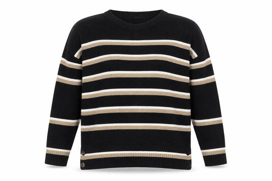 Front view of Next Women's Multicoloured Striped Jumper, size 20